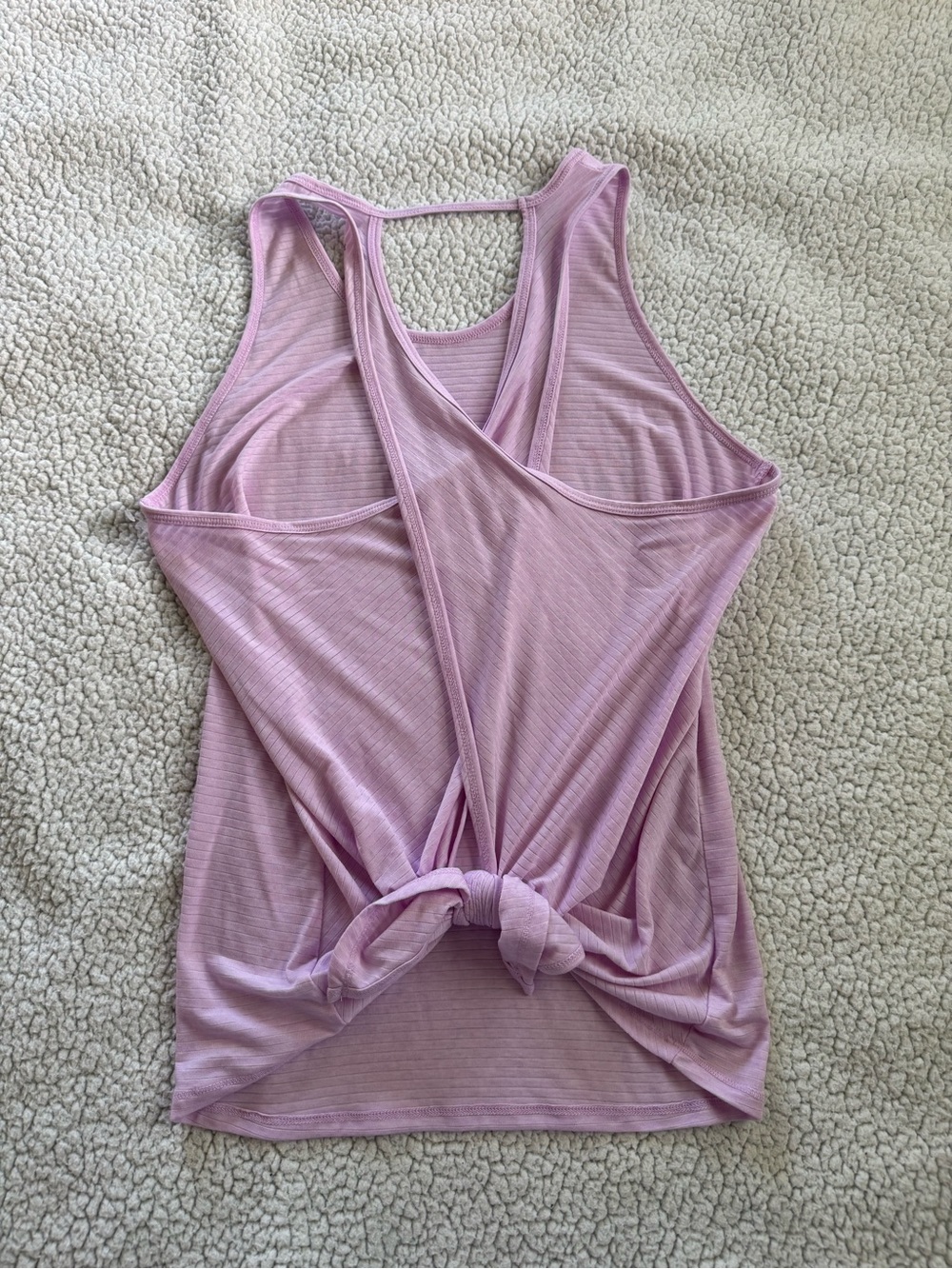 Athleta Lavender Ribbed Racerback Tank - Picture 2 of 3
